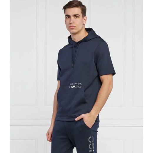 Granatowa bluza męska Hugo Boss w stylu młodzieżowym na jesień