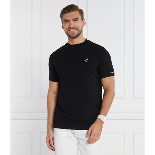 Karl Lagerfeld T-shirt CREWNECK | Regular Fit ze sklepu Gomez Fashion Store w kategorii T-shirty męskie - zdjęcie 163979224
