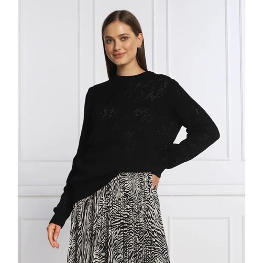 Sweter damski Michael Kors z okrągłym dekoltem z wiskozy