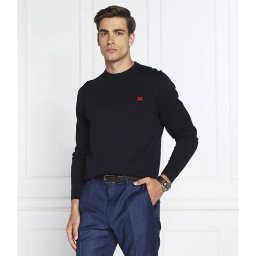 HUGO Sweter San Cassius | Regular Fit ze sklepu Gomez Fashion Store w kategorii Swetry męskie - zdjęcie 163979581