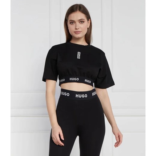 HUGO T-shirt Dalexi | Cropped Fit ze sklepu Gomez Fashion Store w kategorii Bluzki damskie - zdjęcie 163979952