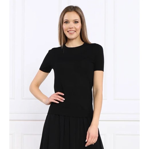 BOSS BLACK Wełniana bluzka Falyssias | Regular Fit ze sklepu Gomez Fashion Store w kategorii Bluzki damskie - zdjęcie 163980040