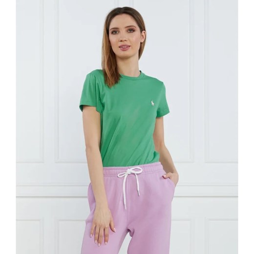 Bluzka damska Polo Ralph Lauren z okrągłym dekoltem z krótkim rękawem casual