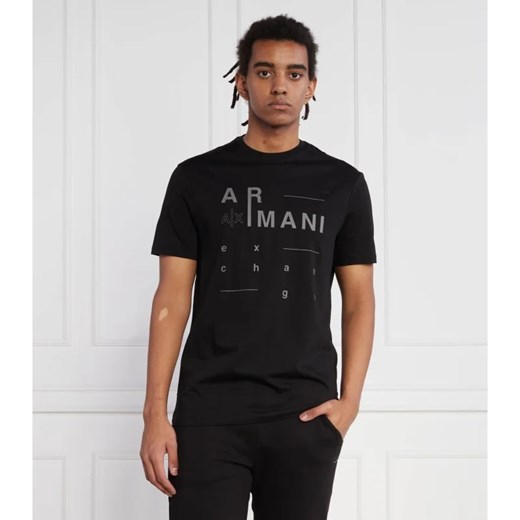 T-shirt męski Armani Exchange czarny z krótkim rękawem 