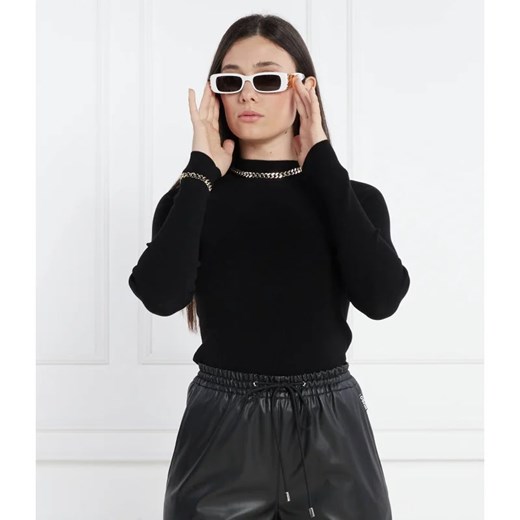 Sweter damski Hugo Boss z okrągłym dekoltem