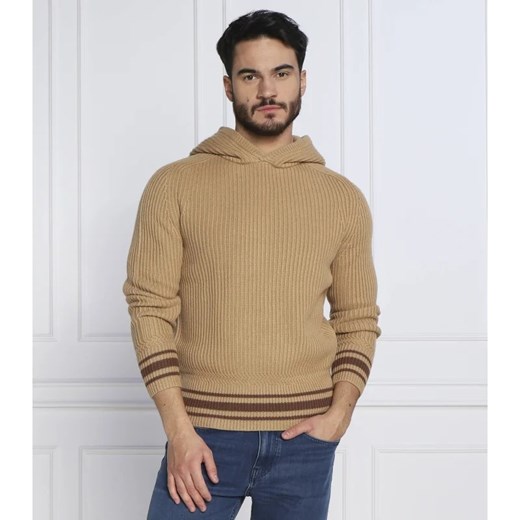 BOSS BLACK Wełniany sweter Lampione | Regular Fit ze sklepu Gomez Fashion Store w kategorii Swetry męskie - zdjęcie 163981004