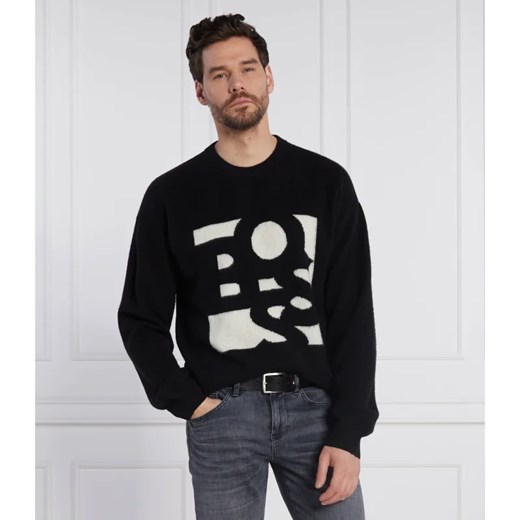 BOSS BLACK Wełniany sweter Loskar | Regular Fit | z dodatkiem kaszmiru XXL okazja Gomez Fashion Store