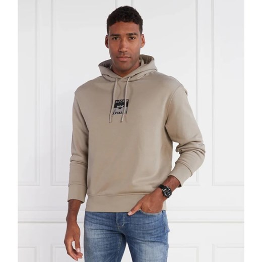 Bluza męska Emporio Armani beżowa bawełniana