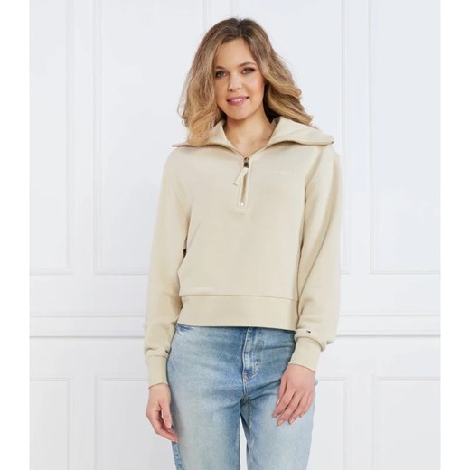 Bluza damska Tommy Hilfiger beżowa casual na lato 