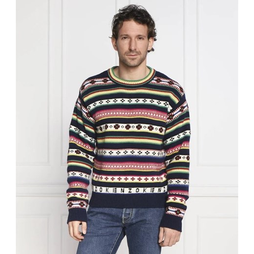 Kenzo Wełniany sweter | Regular Fit Kenzo S okazja Gomez Fashion Store