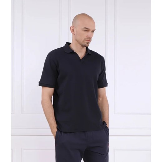 T-shirt męski Hugo Boss bawełniany casualowy czarny z krótkimi rękawami 