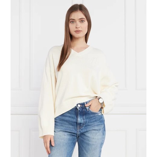 Armani Exchange Sweter PULLOVER | Loose fit ze sklepu Gomez Fashion Store w kategorii Swetry damskie - zdjęcie 163981730