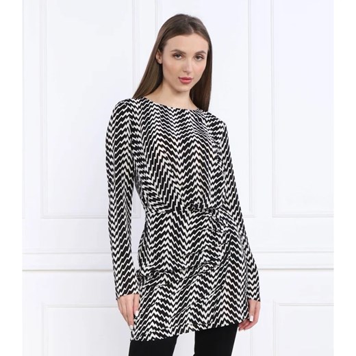 Sukienka The Kooples z długim rękawem prosta mini