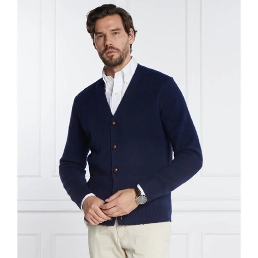 POLO RALPH LAUREN Wełniany kardigan | Regular Fit | z dodatkiem kaszmiru Polo Ralph Lauren L okazyjna cena Gomez Fashion Store