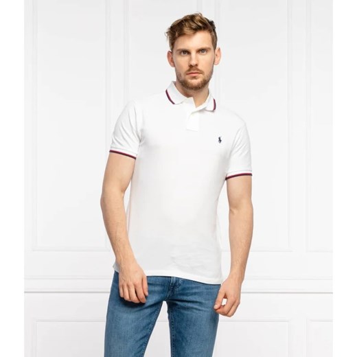T-shirt męski biały Polo Ralph Lauren z krótkim rękawem bawełniany