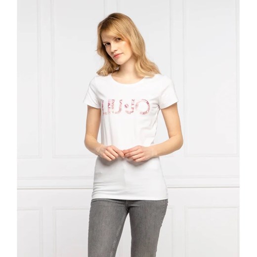 Liu Jo Beachwear T-shirt | Slim Fit XS promocyjna cena Gomez Fashion Store