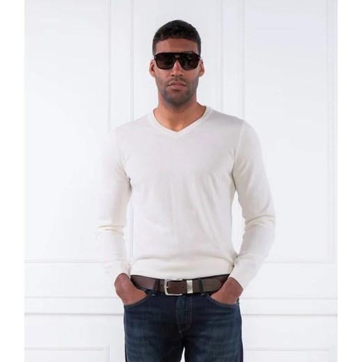 BOSS BLACK Wełniany sweter Melba-P | Slim Fit ze sklepu Gomez Fashion Store w kategorii Swetry męskie - zdjęcie 163982723