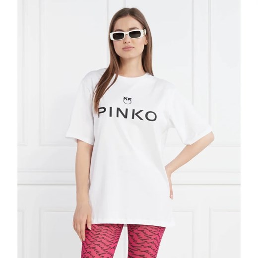 Bluzka damska Pinko biała z bawełny 