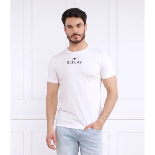 Replay T-shirt | Relaxed fit Replay XXL promocyjna cena Gomez Fashion Store