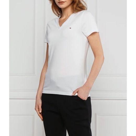 Tommy Hilfiger T-shirt HERITAGE | Regular Fit ze sklepu Gomez Fashion Store w kategorii Bluzki damskie - zdjęcie 163982924