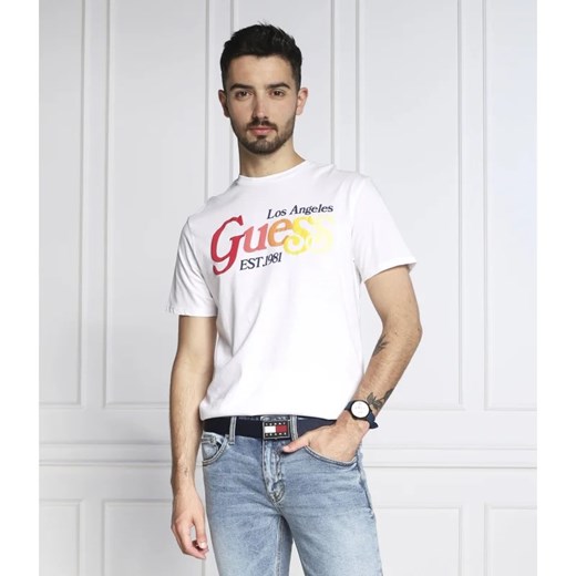 GUESS T-shirt RETRO LOGO | Regular Fit Guess M Gomez Fashion Store okazja