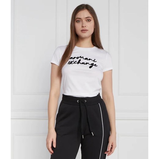 Armani Exchange T-shirt | Regular Fit ze sklepu Gomez Fashion Store w kategorii Bluzki damskie - zdjęcie 163983150