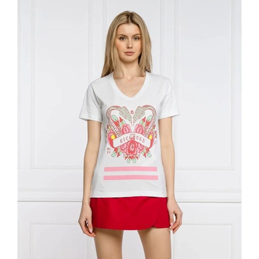 John Richmond T-shirt MAYWOD | Regular Fit ze sklepu Gomez Fashion Store w kategorii Bluzki damskie - zdjęcie 163983332