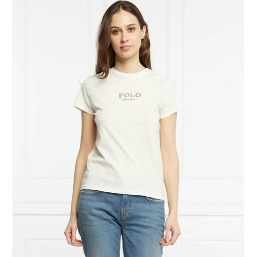 POLO RALPH LAUREN T-shirt | Regular Fit ze sklepu Gomez Fashion Store w kategorii Bluzki damskie - zdjęcie 163983483