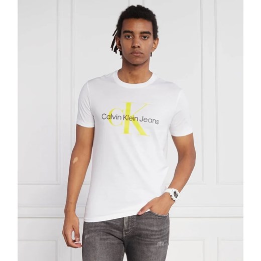 T-shirt męski Calvin Klein bawełniany z napisami 