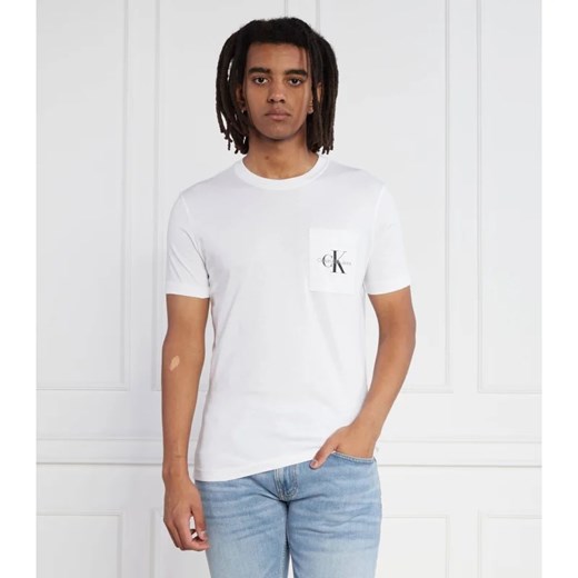 CALVIN KLEIN JEANS T-shirt | Slim Fit ze sklepu Gomez Fashion Store w kategorii T-shirty męskie - zdjęcie 163983553