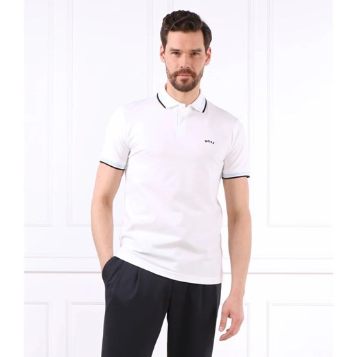 BOSS GREEN Polo Paul Curved | Slim Fit | stretch S Gomez Fashion Store promocja
