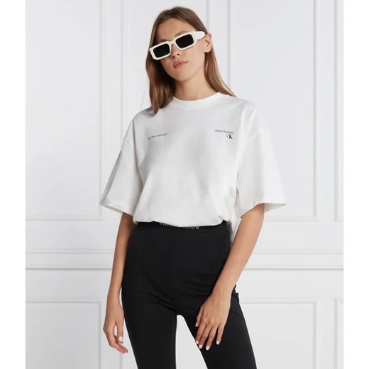 Bluzka damska Calvin Klein z krótkim rękawem casualowa 