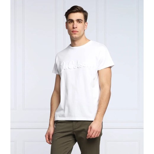 T-shirt męski Oscar Jacobson z bawełny z krótkim rękawem 