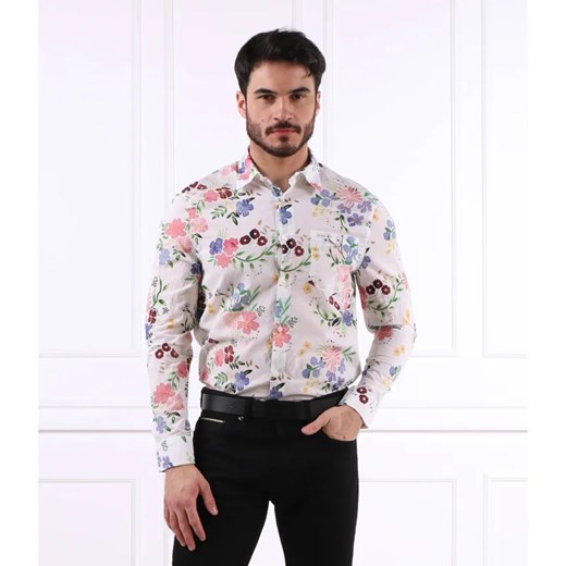 GUESS Koszula LS COLLINS AOP SHIRT | Regular Fit ze sklepu Gomez Fashion Store w kategorii Koszule męskie - zdjęcie 163983872