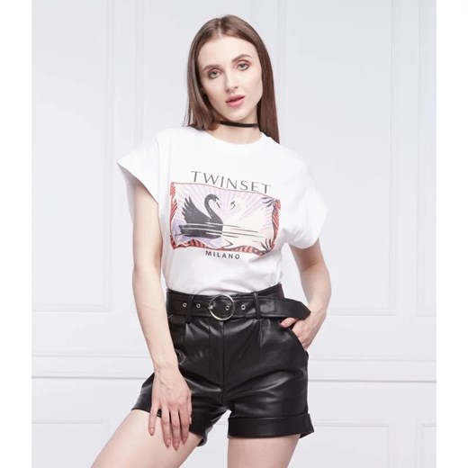 TWINSET T-shirt | Regular Fit ze sklepu Gomez Fashion Store w kategorii Bluzki damskie - zdjęcie 163983994