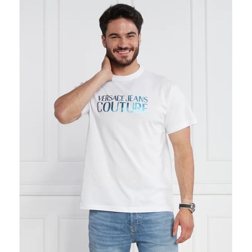 Versace Jeans t-shirt męski młodzieżowy z bawełny