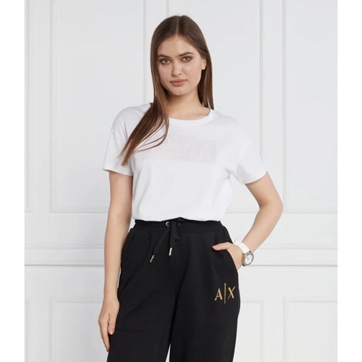 Armani Exchange T-shirt | Regular Fit ze sklepu Gomez Fashion Store w kategorii Bluzki damskie - zdjęcie 163984090
