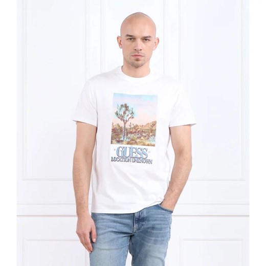 GUESS T-shirt DESERT PHOTO | Regular Fit ze sklepu Gomez Fashion Store w kategorii T-shirty męskie - zdjęcie 163984160