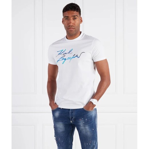Karl Lagerfeld T-shirt CREWNECK | Regular Fit ze sklepu Gomez Fashion Store w kategorii T-shirty męskie - zdjęcie 163984340