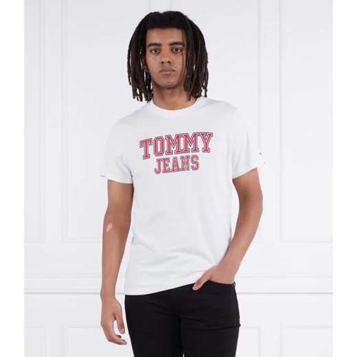 T-shirt męski Tommy Jeans z napisami 