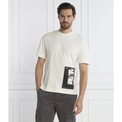 Calvin Klein T-shirt HORIZON PRINT | Regular Fit Calvin Klein L wyprzedaż Gomez Fashion Store