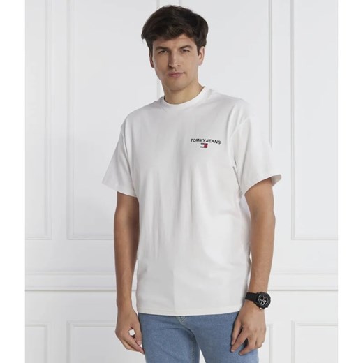 T-shirt męski Tommy Jeans biały z krótkim rękawem 