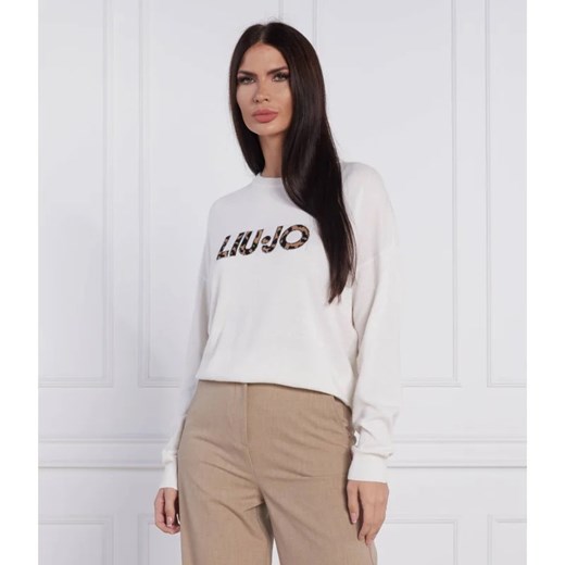 Liu Jo Sweter | Regular Fit | z dodatkiem wełny i kaszmiru Liu Jo XL Gomez Fashion Store wyprzedaż