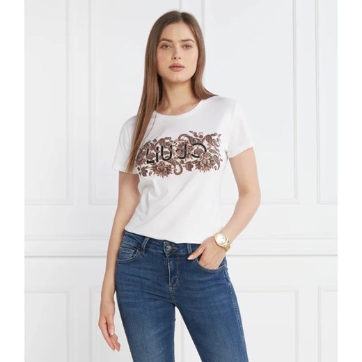Liu Jo T-shirt | Regular Fit ze sklepu Gomez Fashion Store w kategorii Bluzki damskie - zdjęcie 163985083