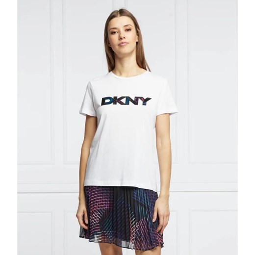 DKNY T-shirt SEQUIN | Regular Fit XS promocyjna cena Gomez Fashion Store