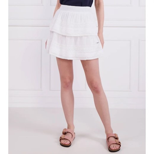 Spódnica Pepe Jeans na wiosnę biała casual