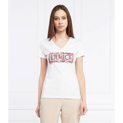 Liu Jo T-shirt | Regular Fit ze sklepu Gomez Fashion Store w kategorii Bluzki damskie - zdjęcie 163985572