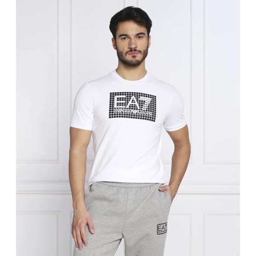 Emporio Armani t-shirt męski z elastanu z krótkimi rękawami