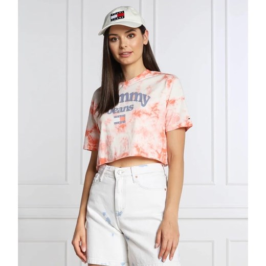 Tommy Jeans T-shirt | Cropped Fit ze sklepu Gomez Fashion Store w kategorii Bluzki damskie - zdjęcie 163985730