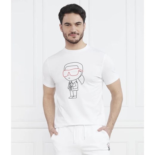 Karl Lagerfeld T-shirt | Regular Fit Karl Lagerfeld XL okazyjna cena Gomez Fashion Store